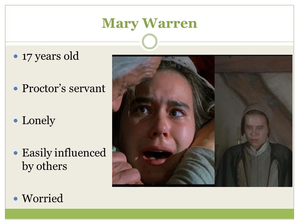 describe mary warren