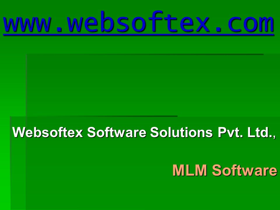 Websoftex Software Solutions Pvt. Ltd., MLM Software