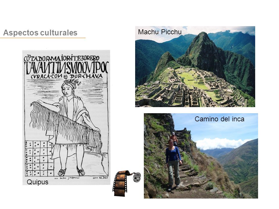 Aspectos culturales Quipus Camino del inca Machu Picchu