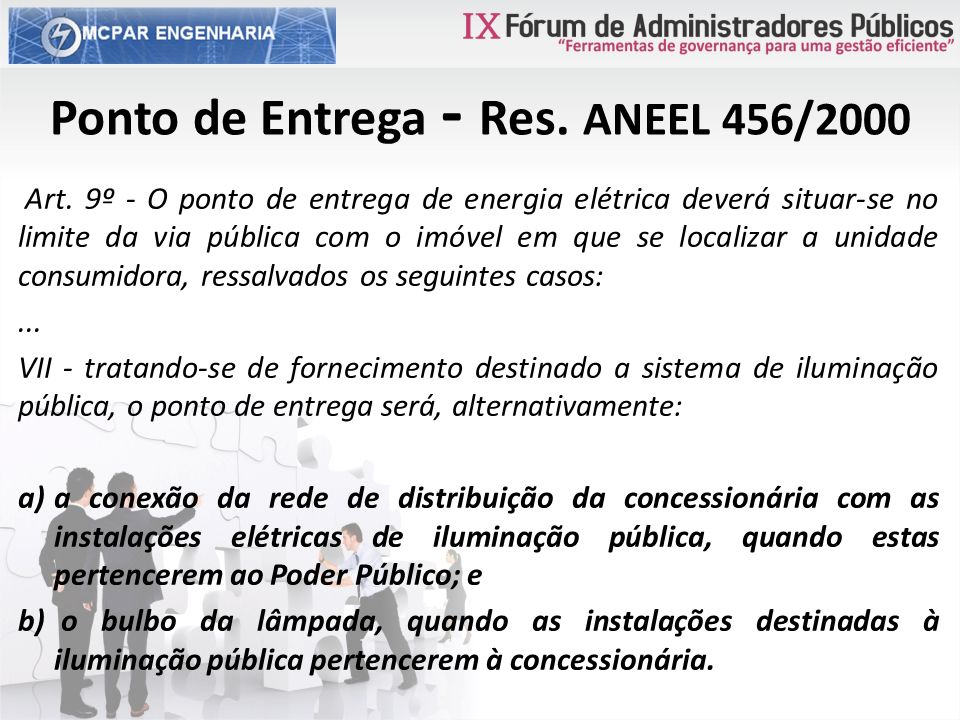 Ponto de Entrega - Res. ANEEL 456/2000 Art.