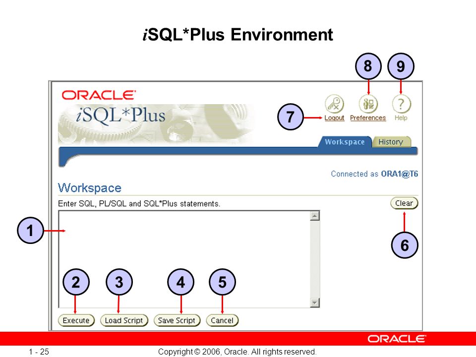 Copyright © 2006, Oracle. All rights reserved i SQL*Plus Environment