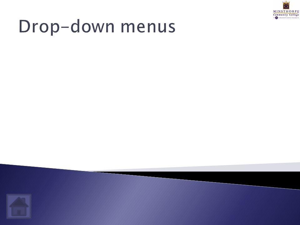 Drop-down menus