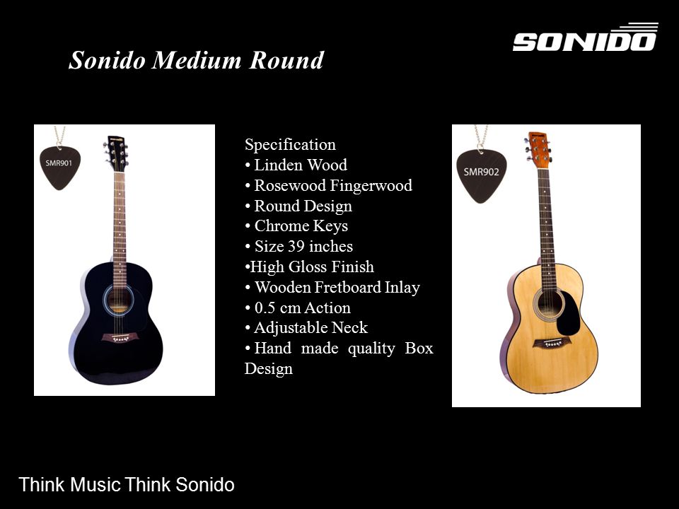 Think Music Think Sonido. Swift Series The New Sonido Swift Series:  Ultimate stage performance instruments with gorgeous visual appointments  and superior. - ppt download
