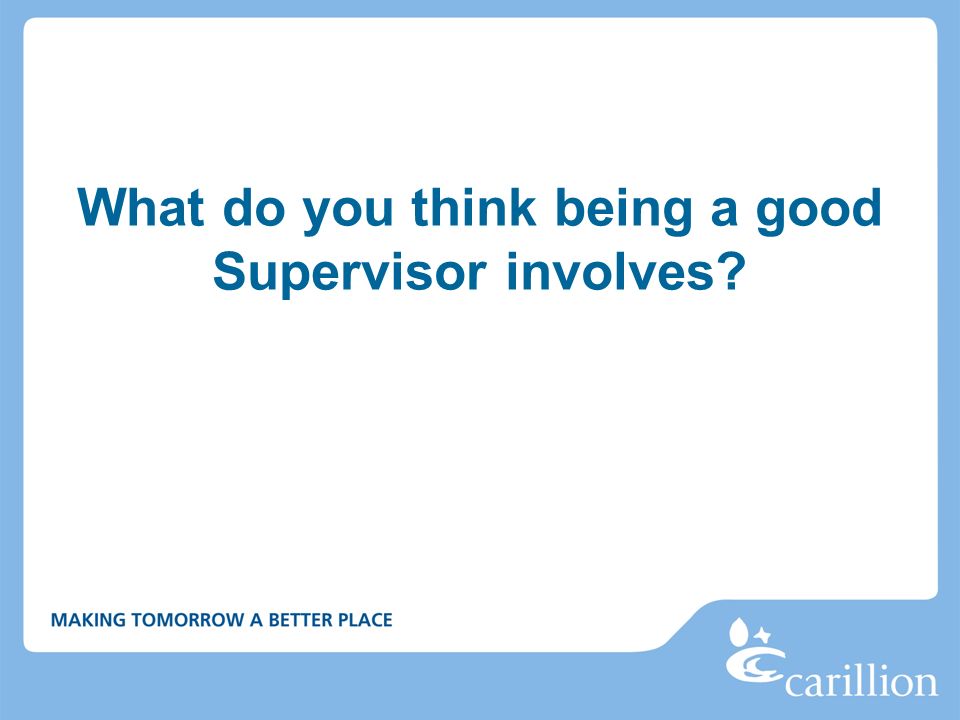 module 1 supervisors expectations briefing 11 th may ppt download being a good supervisor
