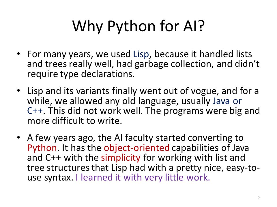 Python Tutorial Lecture for EE562 Artificial Intelligence for Engineers ...