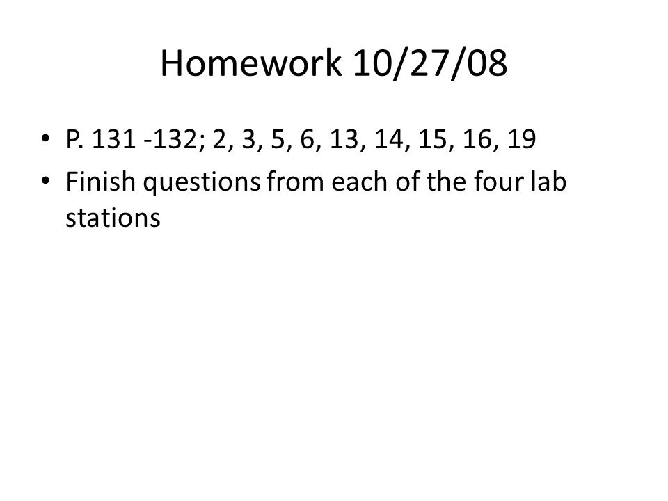 Homework 10/27/08 P.