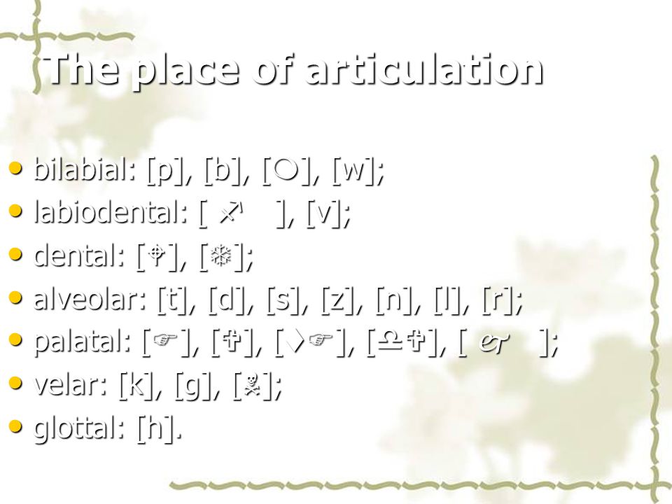 Chapter 2 Phonetics And Phonology Phonetics A Branch Of Linguistics Which Studies The Characteristics Of Speech Sounds And Provides Methods For Their Ppt Download