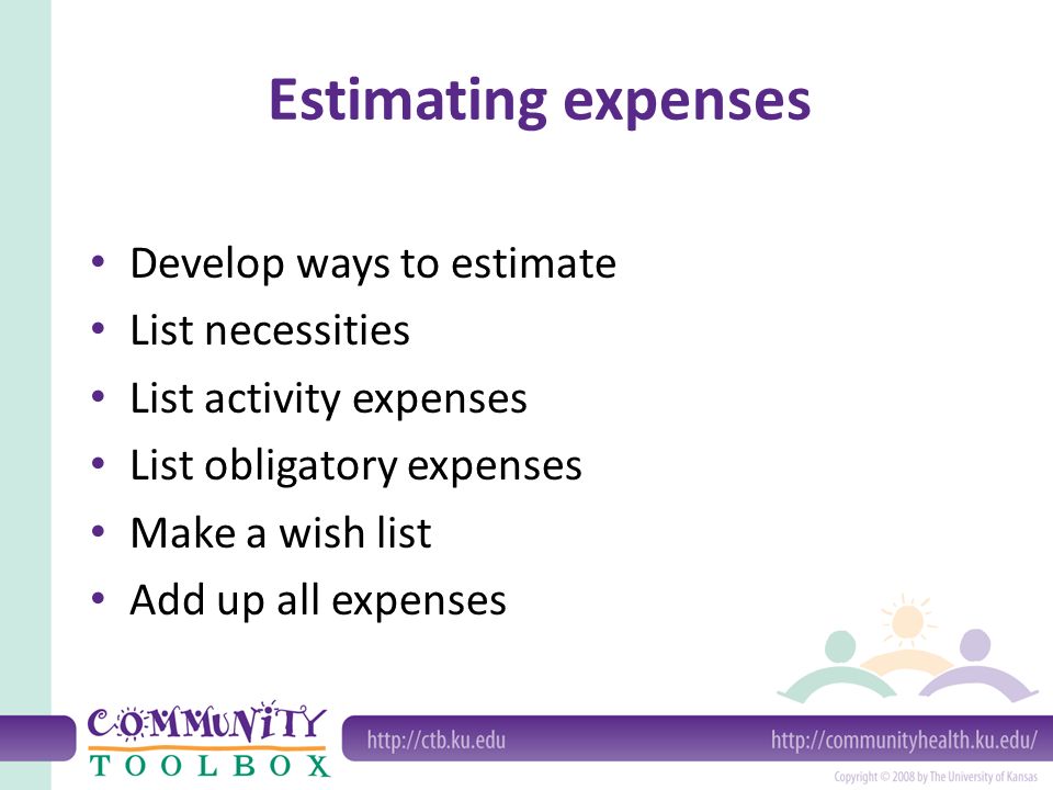 planning and writing an annual budget elements of an annual budget