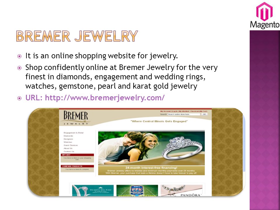  It is an online shopping website for jewelry.