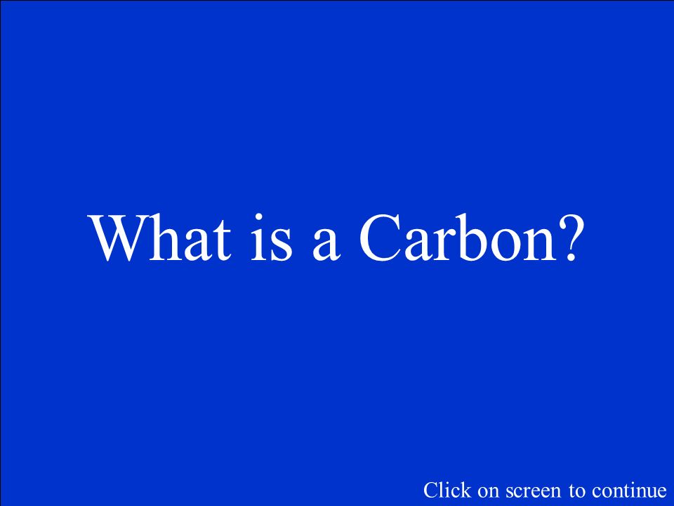 An element in Group 14 that is in thousands of compounds and in the food we eat.