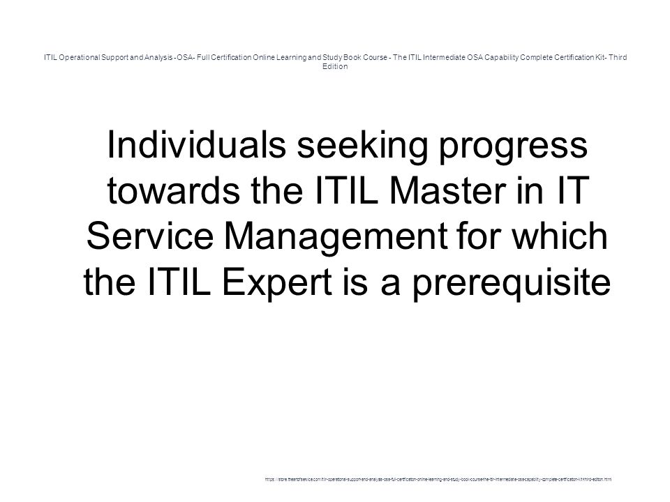 Itil Osa Book