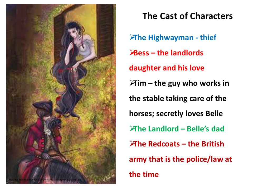 the highwayman characters