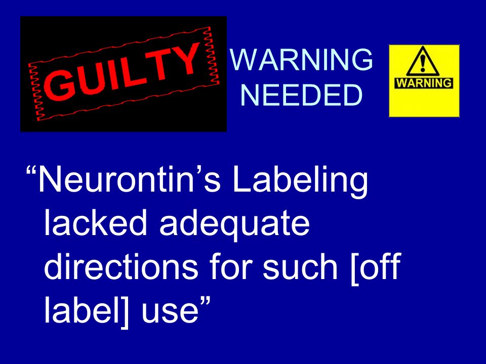 gabapentin off label use