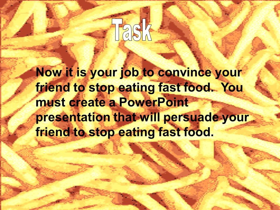 persuasive speech fast food powerpoint