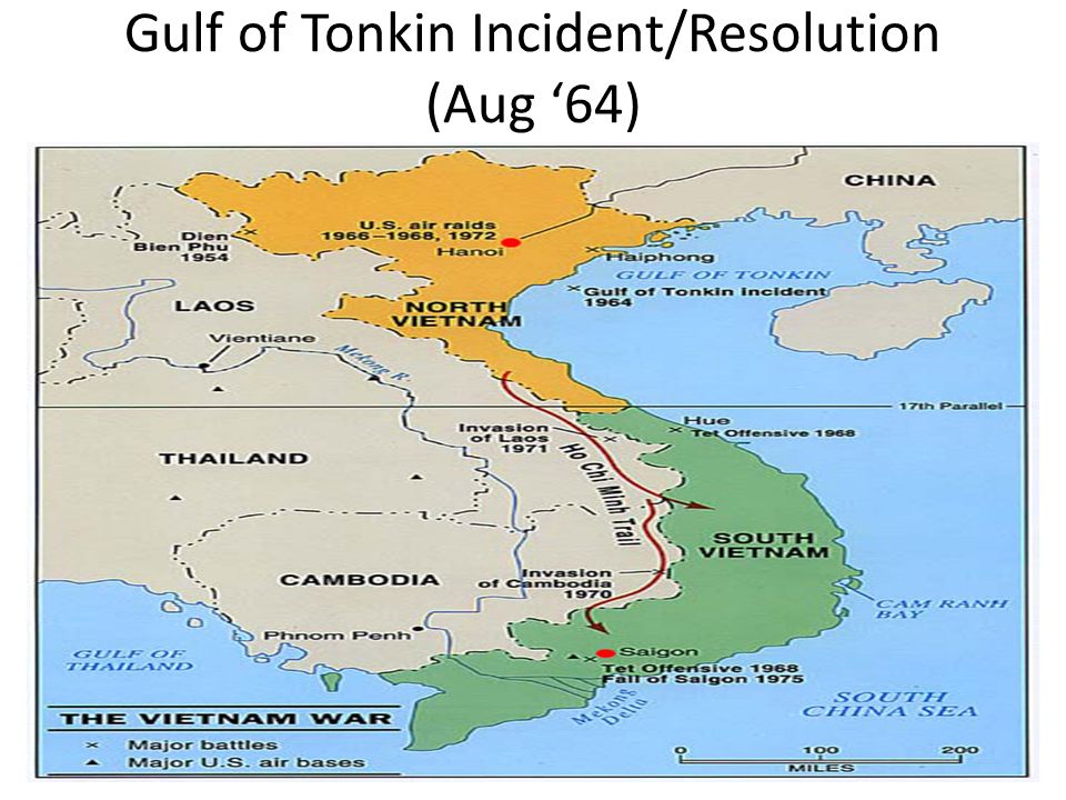 Gulf of Tonkin Incident/Resolution (Aug ‘64)
