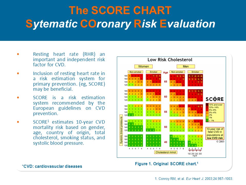 Cardiovascular Risk Score Chart