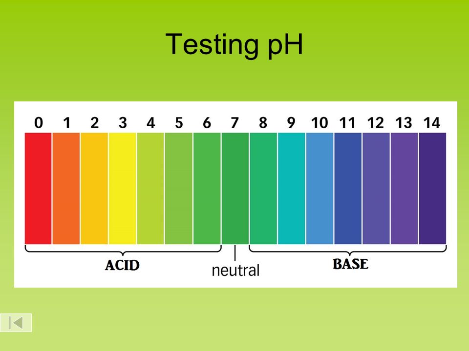 Testing pH