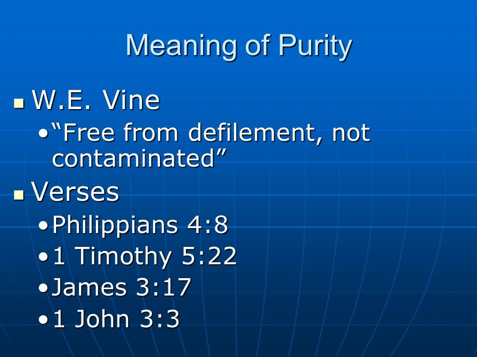 Keep Yourself Pure 1 Timothy 5: Introduction Challenge While Young Not  Solved By Aging Help Needed For The Young Objectives Learn The Meaning Of.  - Ppt Download