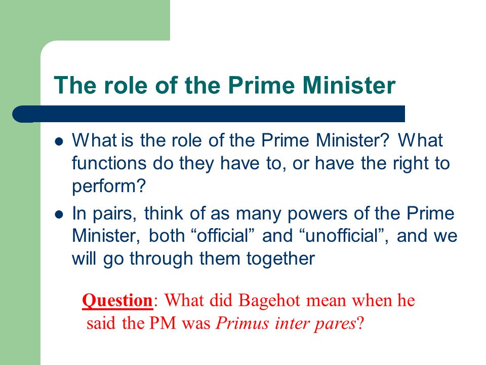 Prime Minister And The Cabinet Read And Precis P266 293 Of Uk