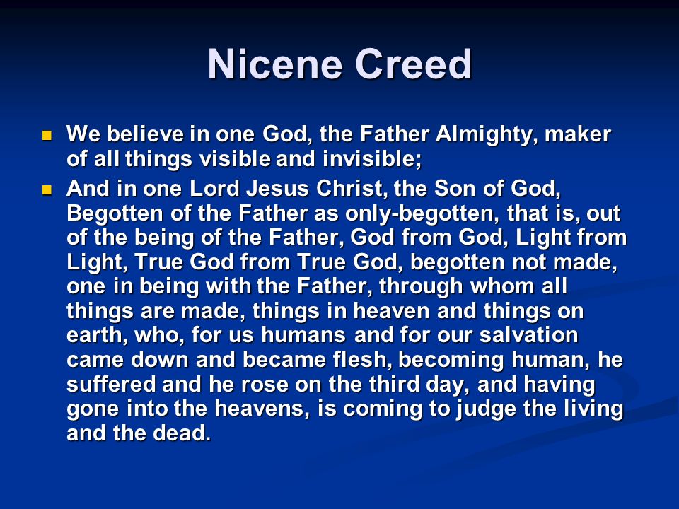 The Creed: What We Believe and Why It Matters 1. Introduction. Origin ...