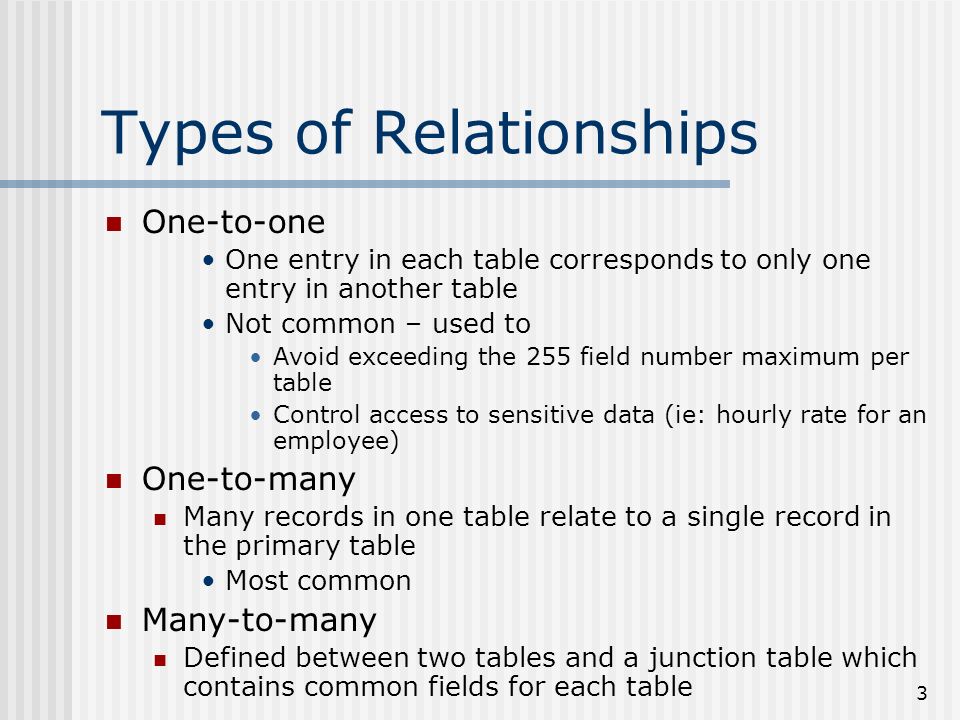 Microsoft Access Intro Class 6 Relationships. - ppt download