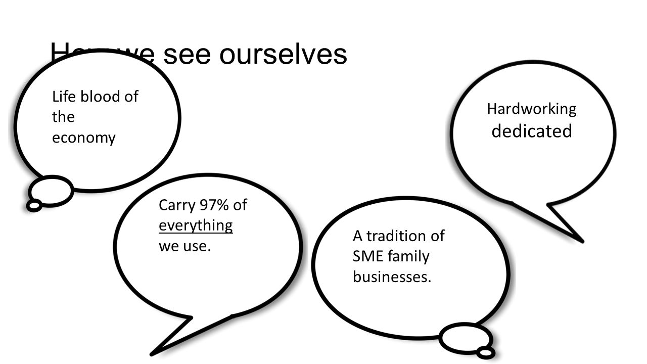 How we see ourselves Life blood of the economy Carry 97% of everything we use.