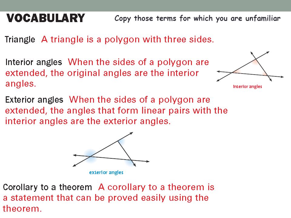 Warm Up Objective Students Will Classify Triangles By There