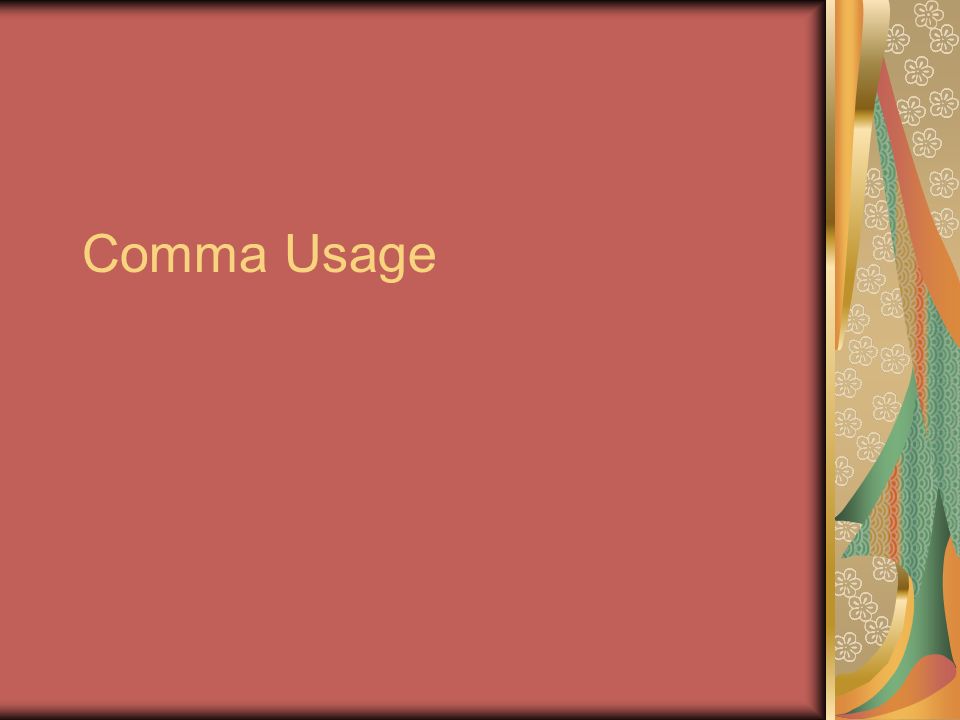 comma usage rule 26f use commas to separate items in a how to use comma