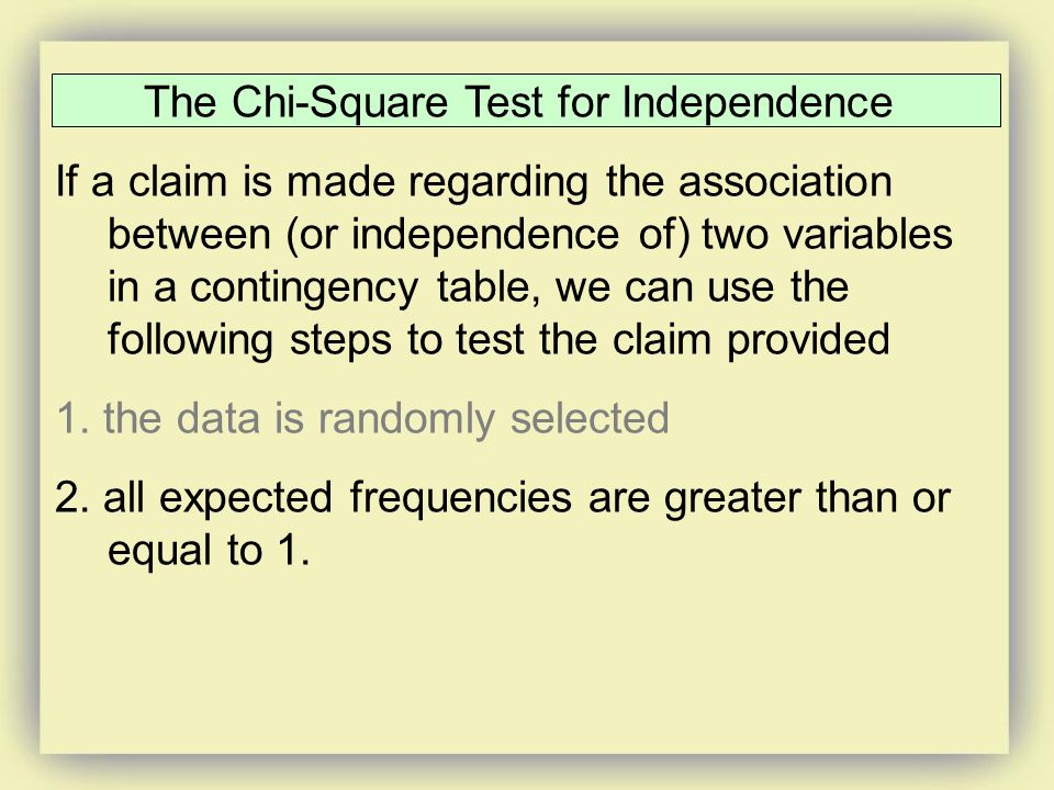 Chi Square Procedures Chi Square Test For Goodness Of Fit
