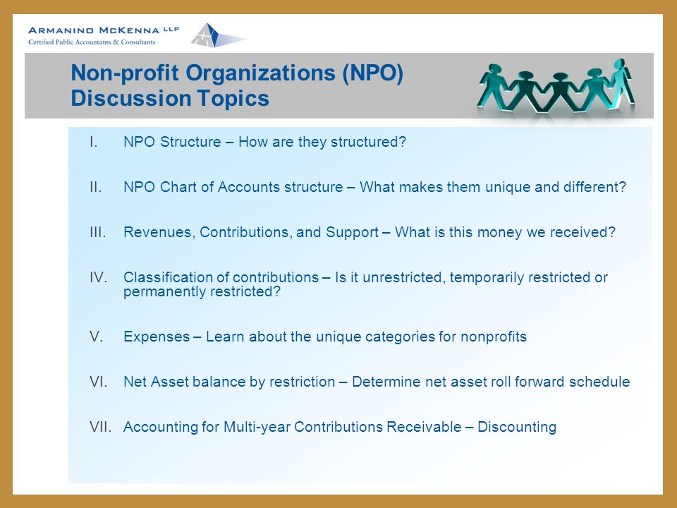 Non Profit Chart Of Accounts For Organizations