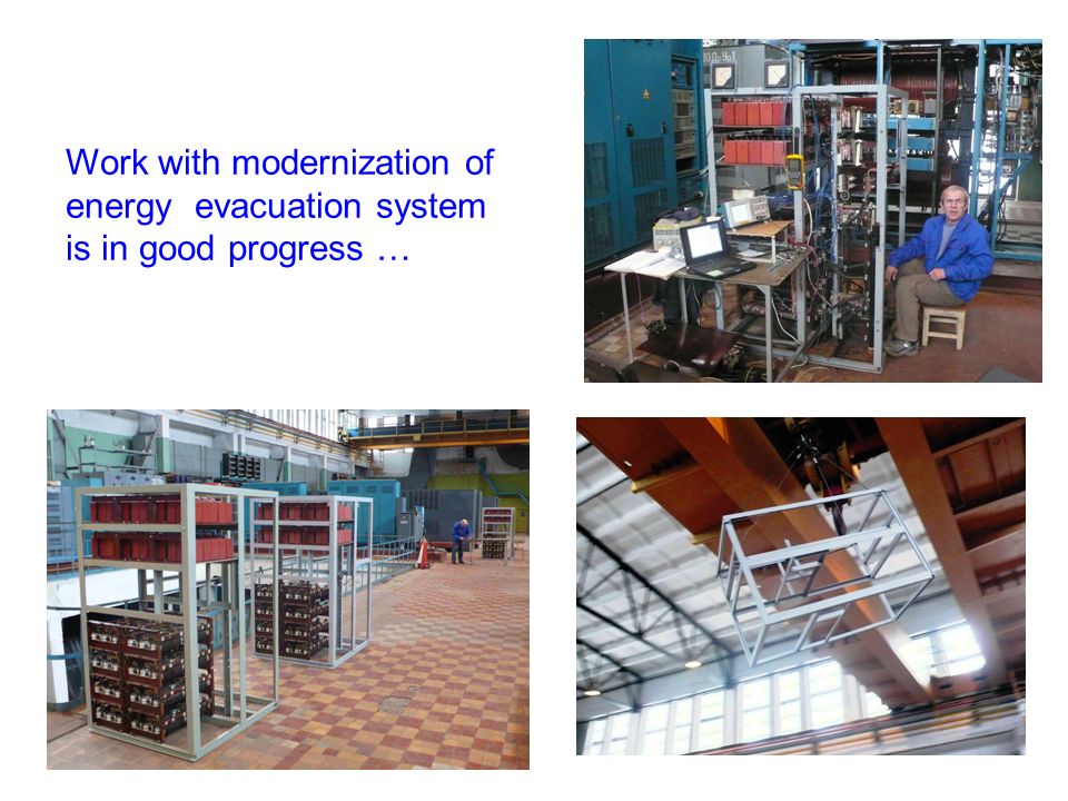 Work with modernization of energy evacuation system is in good progress …