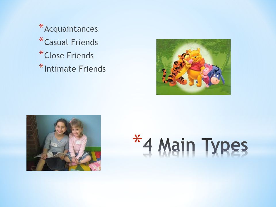 Acquaintances Casual Friends Close Friends Intimate Friends Ppt Download