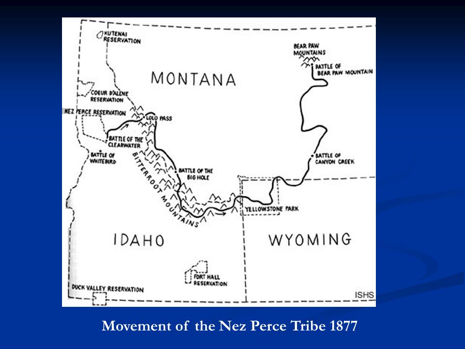 Movement of the Nez Perce Tribe 1877