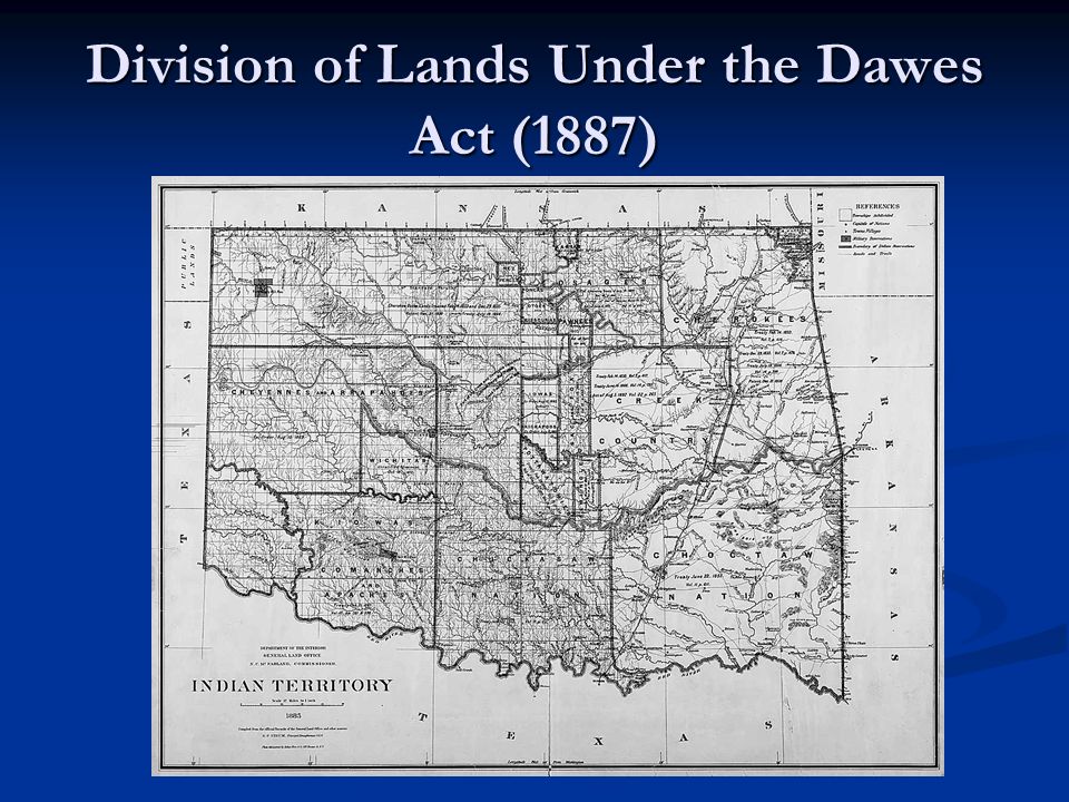 Division of Lands Under the Dawes Act (1887)