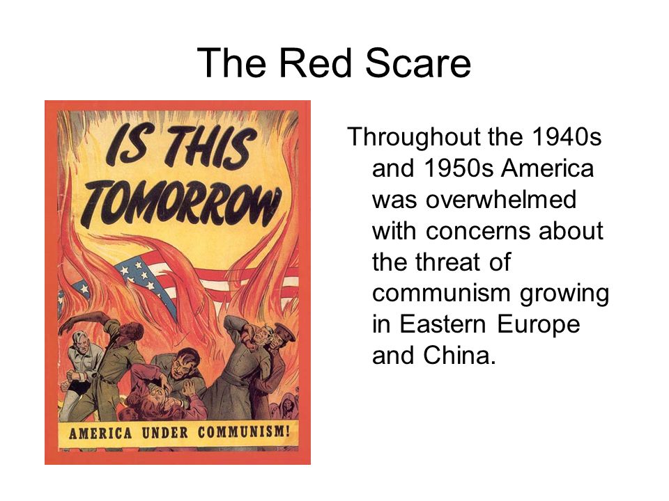 how does the crucible relate to the red scare