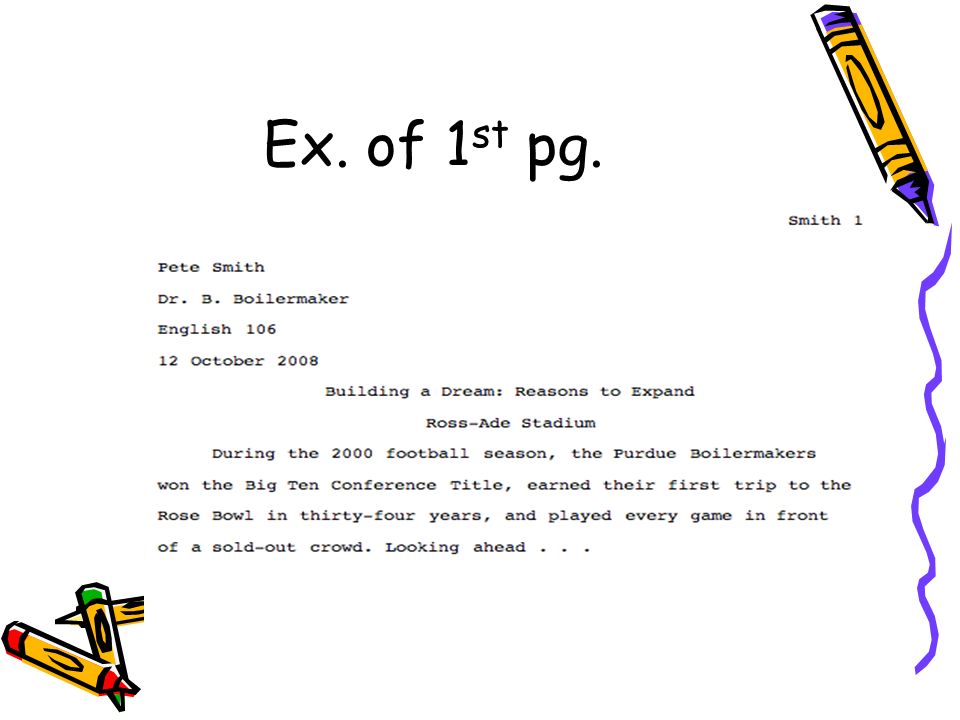 Ex. of 1 st pg.