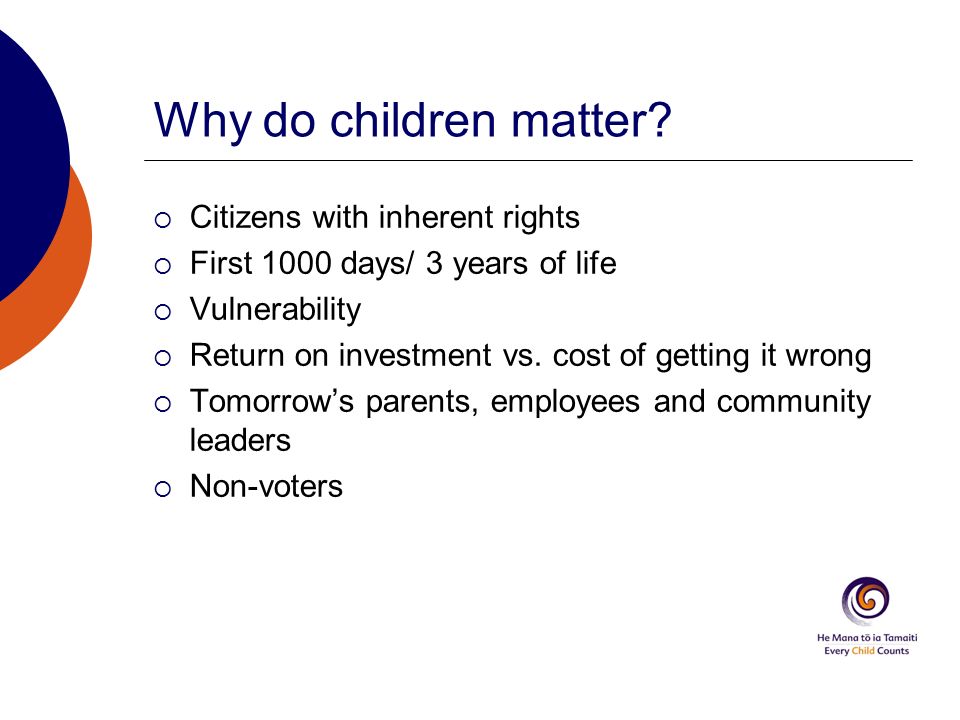 Why do children matter.