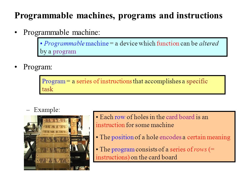 Introduction to programmable computing devices. What is a computer ...