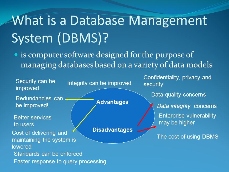 What is a Database Management System (DBMS). 