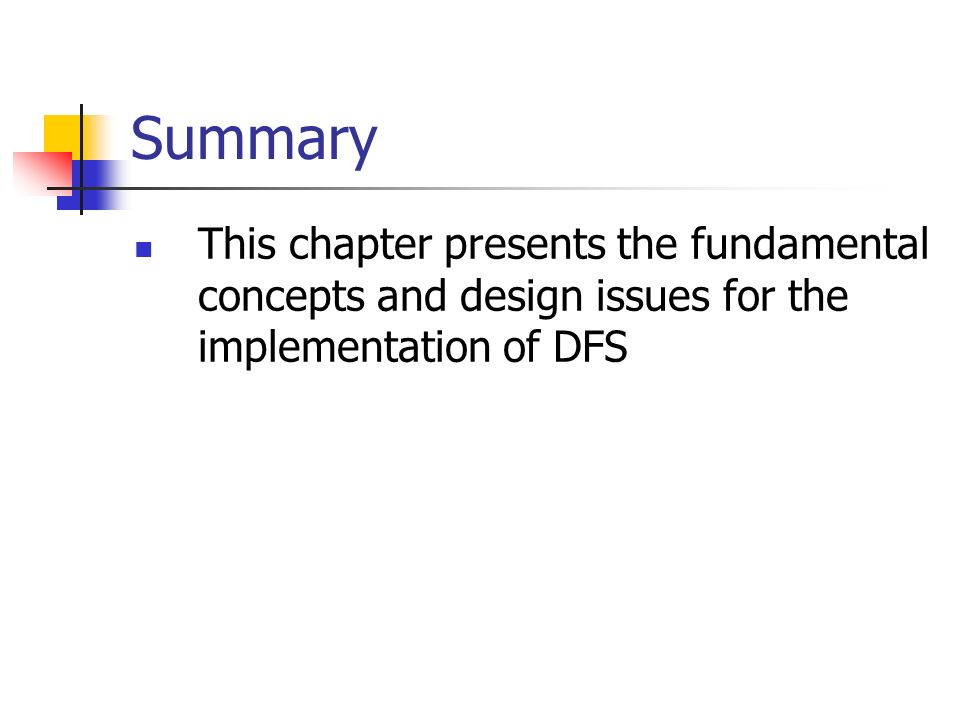 Chapter 6 Distributed File Systems Summary Bernard Chen 2007 CSc ppt ...