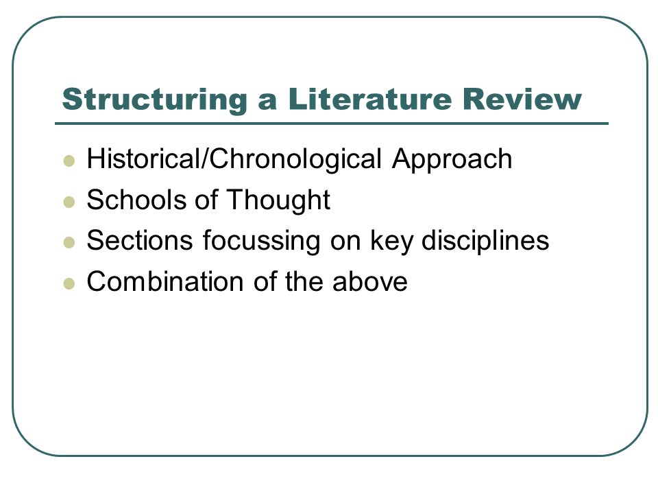 Literature review