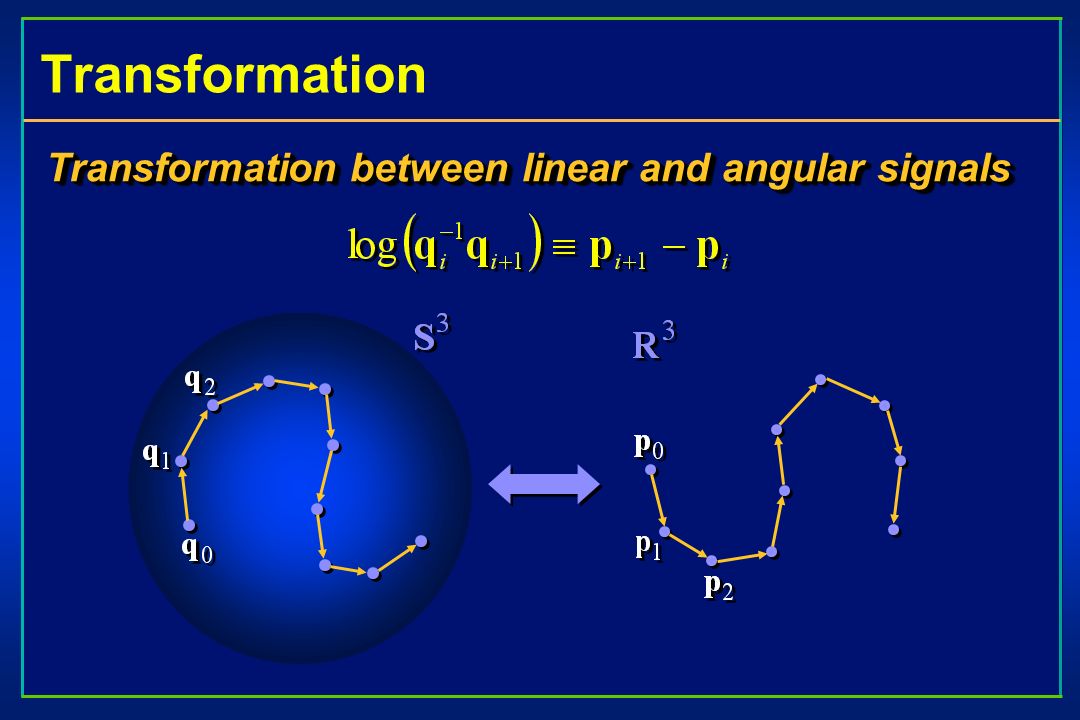 Transformation Transformation between linear and angular signals