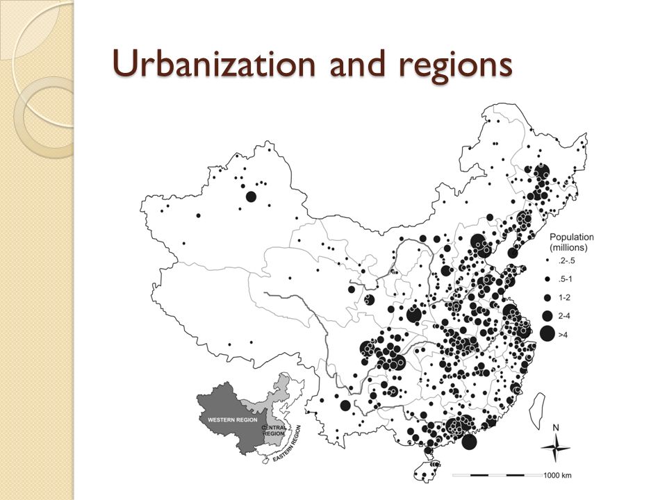 Urbanization and regions