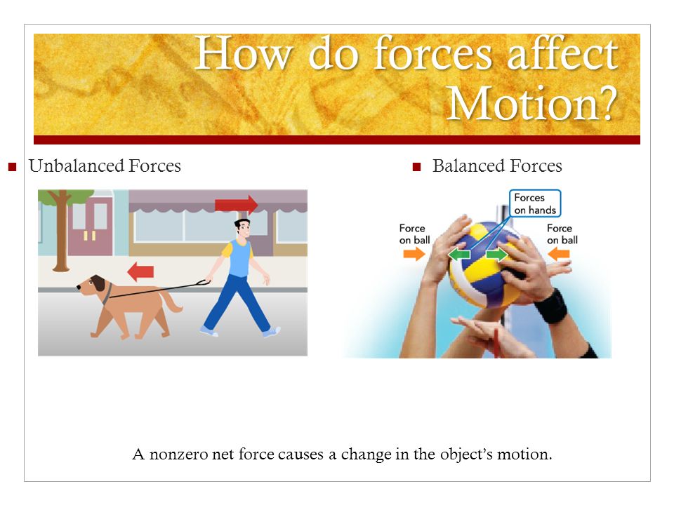 How do forces affect Motion.