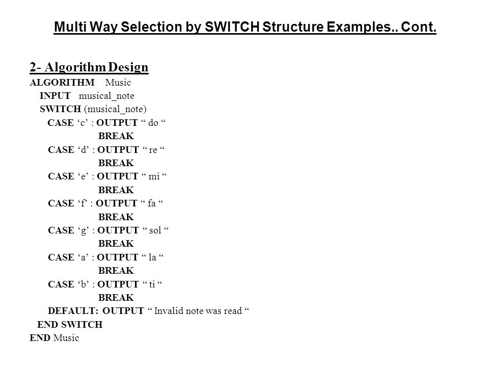 Multi Way Selection You Can Choose Statement S To Run From Many Sets Of Choices There Are Two Cases For This A Multi Way Selection By Nested If Structure Ppt Download