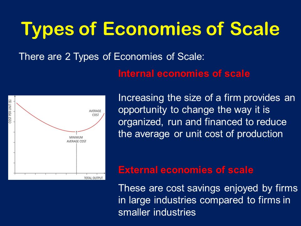 internal and external economies and diseconomies of scale