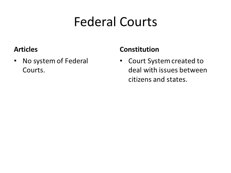 articles of confederation v constitution