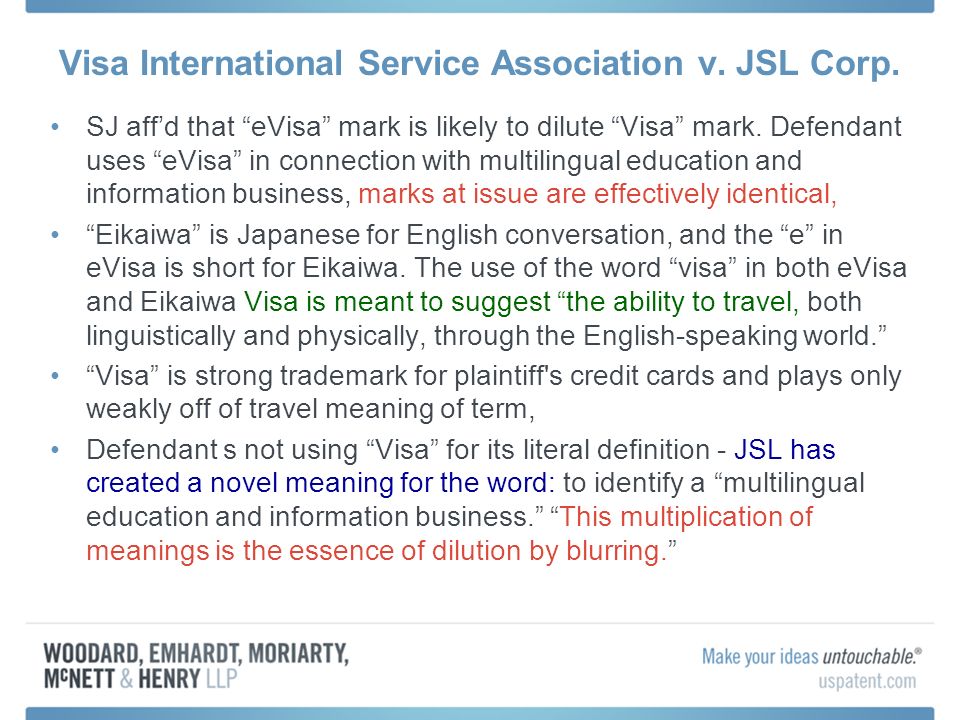 Visa International Service Association v. JSL Corp.