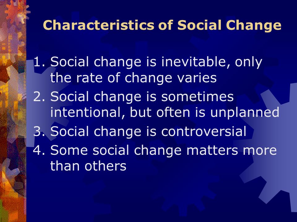 unplanned social change