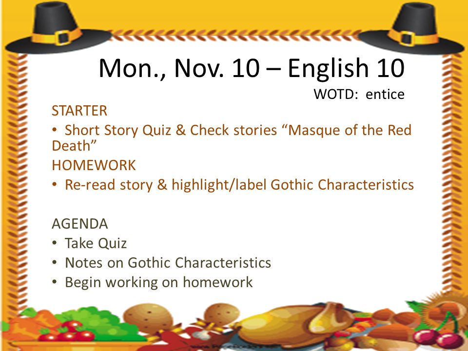 short stories for english homework